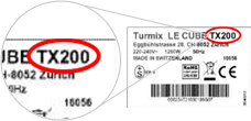 Typenummer Turmix