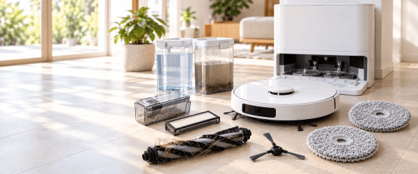 Robotstofzuiger schoonmaken: vergeet het basisstation niet