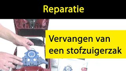 VIDEO-INSTRUCTIE: hoe vervang ik de stofzuigerzak of het filter van een stofzuiger?