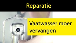 VIDEO-INSTRUCTIE: Hoe vervang ik de moer van de vaatwasser standpijp met rubber?